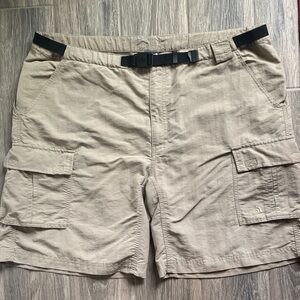 Men's Khaki Cargo Shorts with Built-In Belt The North Face XXL